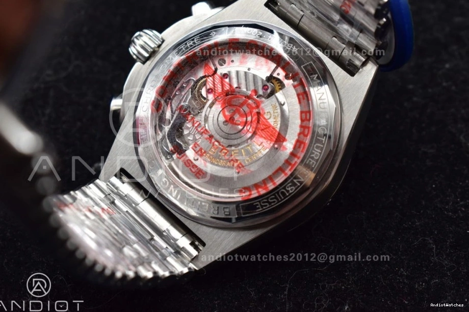 Dial BLSF B01 Bracelet Black Breathable A SS on 42mm 1:1 Best Edition 538 SS Chronomat 1231